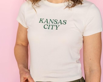 Kansas City Baby T-shirt - Krämgrön - KC-skjorta