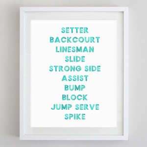 Volleyball Watercolor Art Print