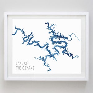 Lake of the Ozarks Watercolor Art Print
