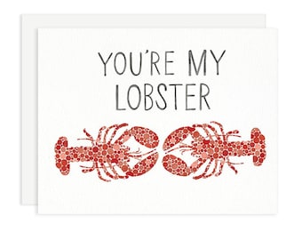 You're My Lobster Greeting Card