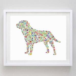 Dachshund Floral Watercolor Art Print Dog Gift Dog Breed Puppy Art Dog Lover Artwork image 4