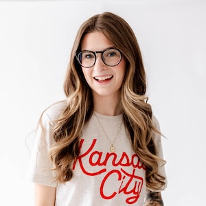 Kansas City Script Tee Kansas City Shirt Womens Chiefs Shirt Kansas City Chiefs Kansas City T-Shirt KC Football image 2