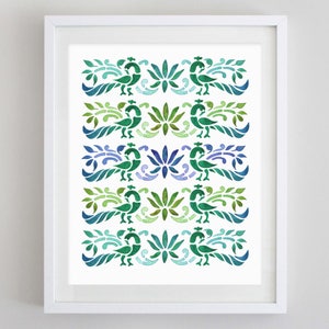 Peacock Watercolor Art Print