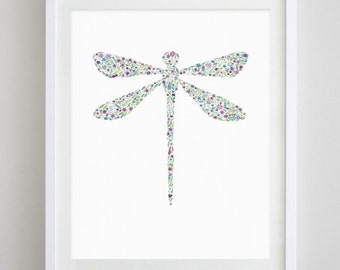 Magical Gifts Dragonfly Wall Art Dragonfly Art Magnolia Flowers Magick Art Dragonfly Print Dragonfly Gifts Nursery Dragonfly