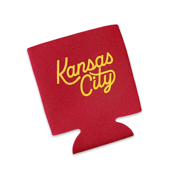Kansas City Drink Coolie - KC Football - KC Beer Coozie - Kansas City Gift - KC Gift