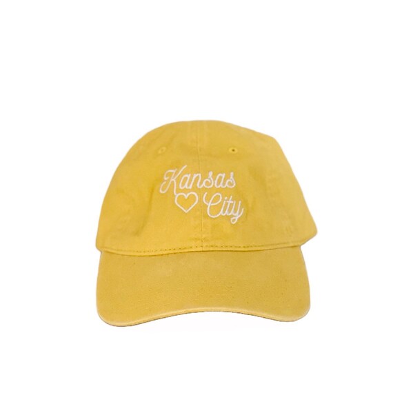 Kansas City Embroidered Hat Yellow KC Hat Baseball Cap Women s Hat Kansas City Gift KC Gift Kansas City Football Etsy Australia