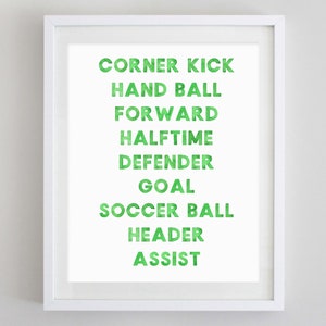 Soccer Watercolor Art Print
