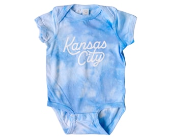 Baby Kansas City Script Onesie - Kansas City Onesie - KC Baseball - Newborn - KC Baby Gift