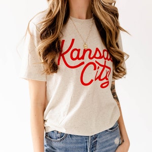 Kansas City Script Tee Kansas City Shirt Womens Chiefs Shirt Kansas City Chiefs Kansas City T-Shirt KC Football image 3