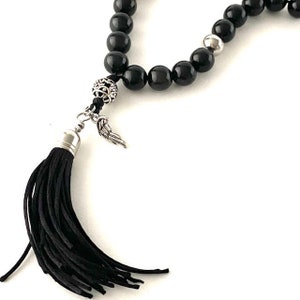 Komboloi (Greek Worry Beads)- Black Osidian