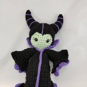 Crochet Maleficent inspired doll / maleficent doll/ Disney villain Doll/ 14 inch doll/ sleeping beauty