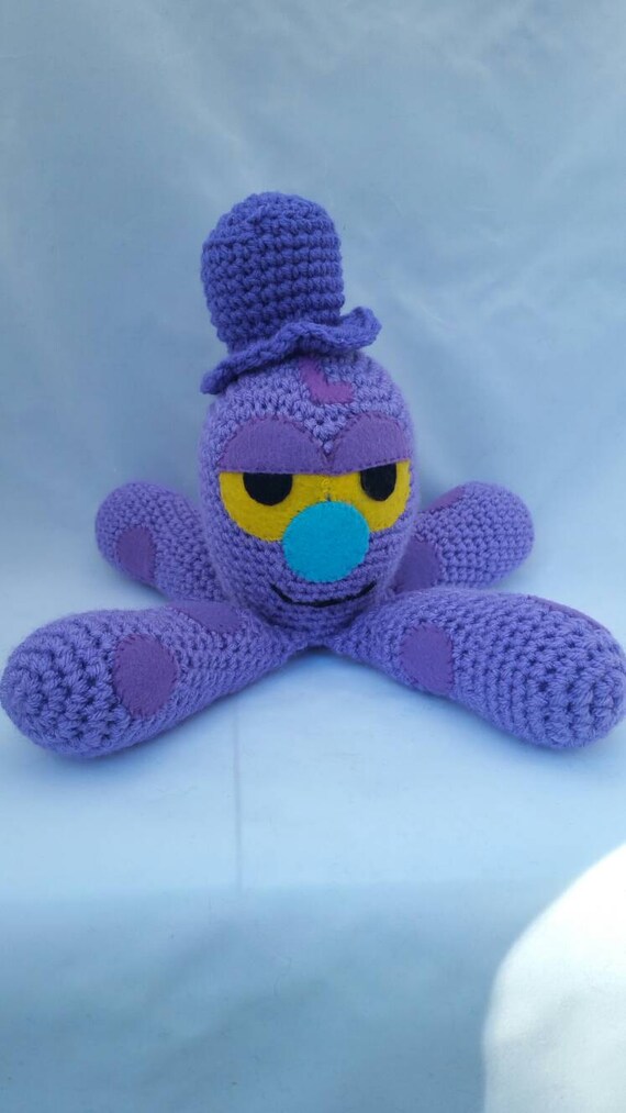 Crocheted Mr.Octi inspired toy/ kawaii octi / amigurumi Mr. | Etsy