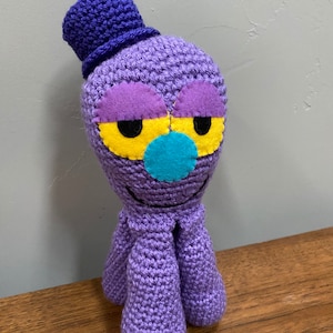 Crochet Mr.Octi inspired toy/ kawaii octi / amigurumi Mr. Octi/ 12 inch toy/ power puff girls / bubbles doll/ blue girl doll/