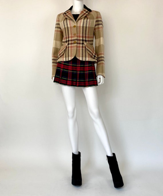 Vintage 90s Vivienne Westwood Red label tartan pla