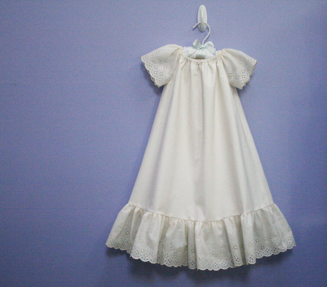 Sean Traditional Cotton Christening Gown Set For Boys – Classic 3-Piece Baptism Outfit