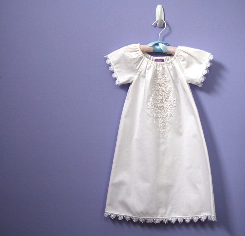 cotton baptism dress