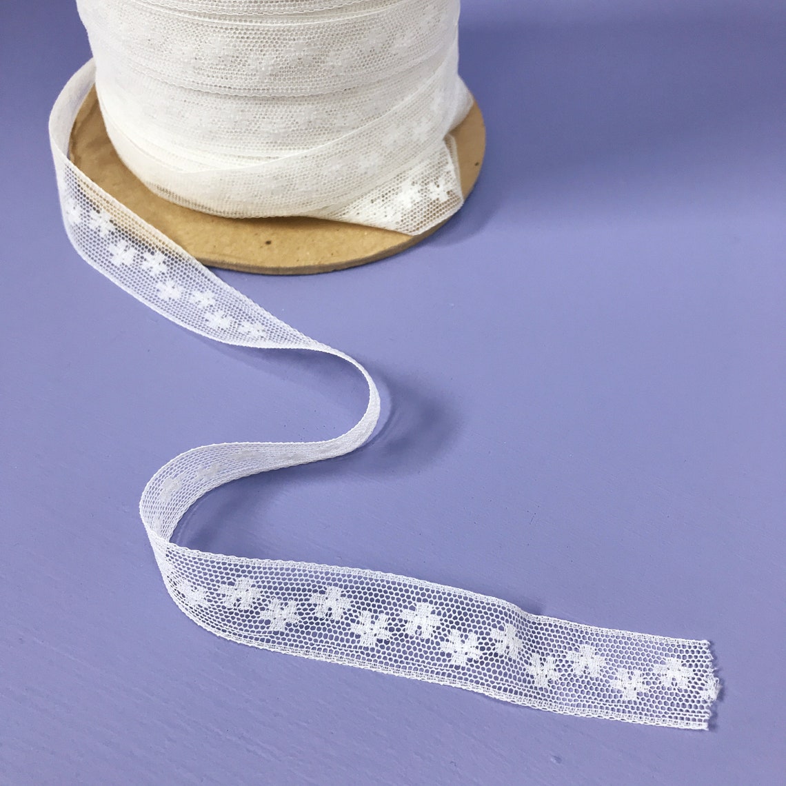 Vintage insertion Lace Trim B White Lace Etsy