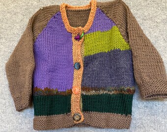 Child's Hand Knitted Cardigan