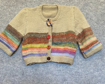 Child's Hand Knitted Cardigan