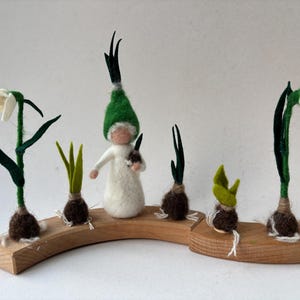 Snowdrop Child,Ring Ornament, Waldorf Spring Decor,Grimm circle,celebration ring,nature table decorations,Waldorf celebration ring,Spring