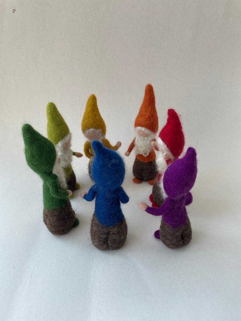 Gnome, Hand-felted, Wet felted, Waldorf-art.Seasonal,Filzart,Seasons Table,Zwerg Gefilzt,Jahreszeitentisch image 9