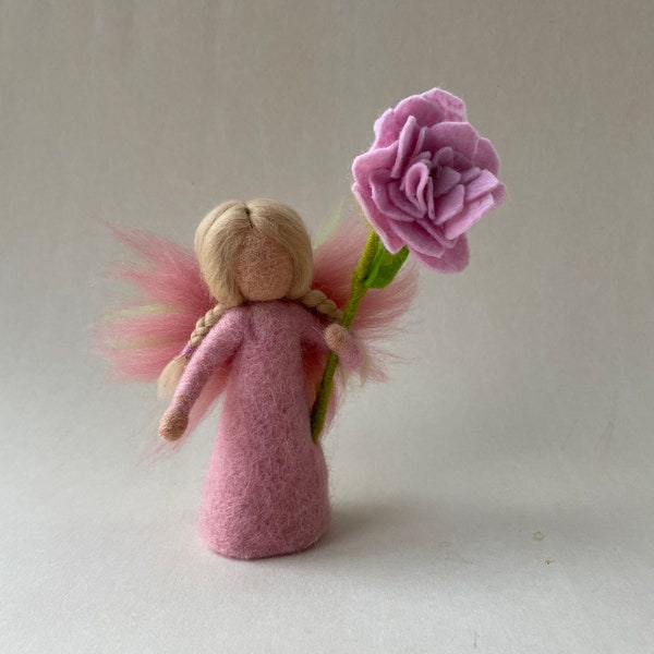 Flower fairy,Rose,Wet  felted,Waldorf, Felted,flower child,Naturetable,Season table,Filzart,Blumenkind,Gefilzt