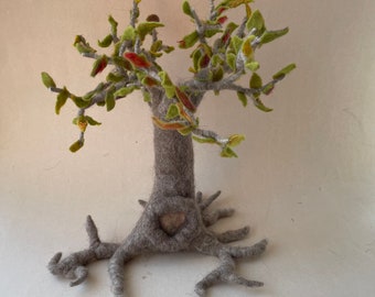 Baum für den Jahreszeitentisch,Filzart,Filzbaum,Gefilzt