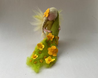 Spring Fairy,Waldorf,Hand-felted,Wet  felted ,Waldorfart,Spring,Seasontable,Filzart,Seasons Table