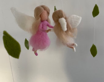 Mobile,Mother,Child,Felted,Waldorf-art,Filzart,Nursery,Season-table,Gefilzt