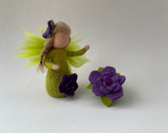 Tooth Fairy with toothbox,Hand-felted, Wet  felted, Waldorf-art,Felted box,Filzart,Zahn Fee,Gefilzt