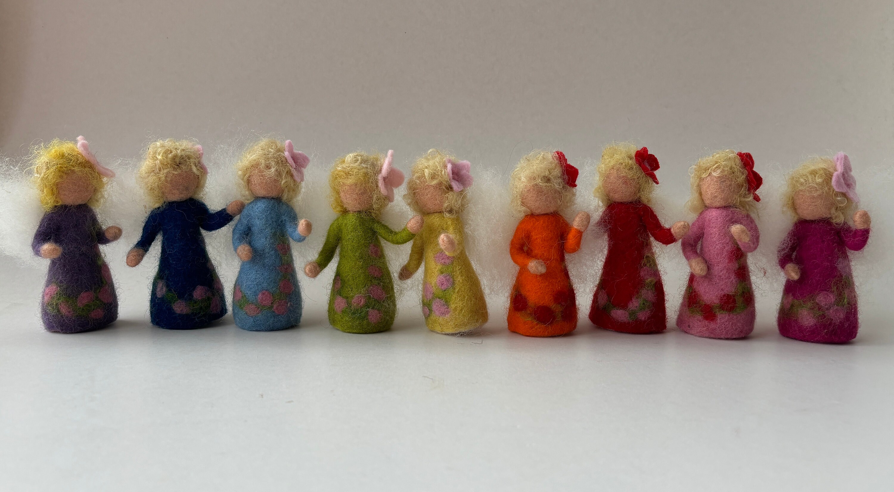 Little Fairies,Elfes,feen,Hand-felted,Wet  felted ,Waldorf-art,Elf,Fairy,Filzart,Seasontable