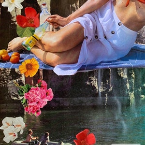 Spring Dreams | Mixed Media Collage Print