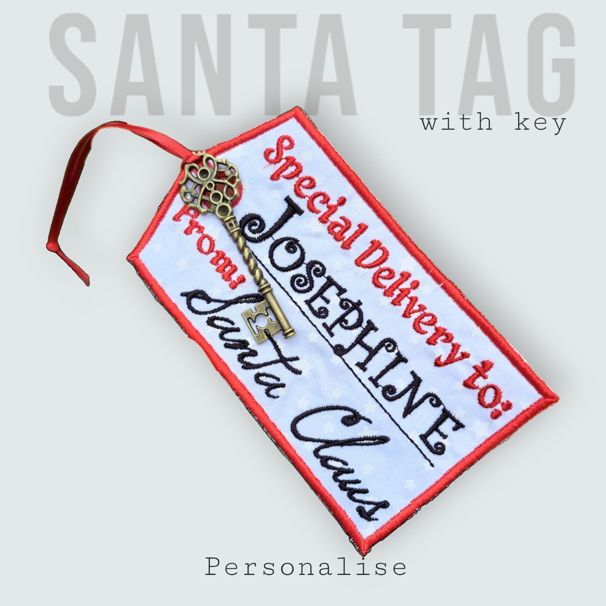 Santa Key Gift Tag (Customized With Name) – Marketing Matters