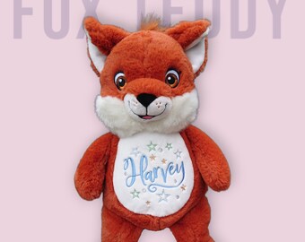 Makkapitew the fox teddy - personalised embroidered official Cubbies teddy
