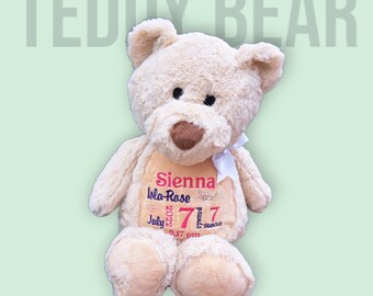 Personalised Embroidered Stuffed Teddy bear