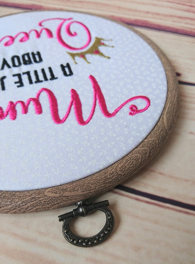Mum a Title Just Above Queen Embroidery Hoop Etsy