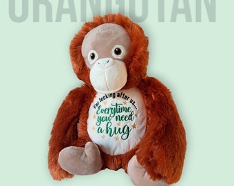 Orangutan teddy - personalised