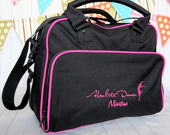 Junior Dance bag or Barrel Bag with personalise embroidered name