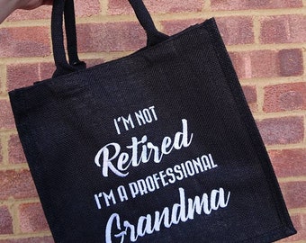 Jute shopping bag - personalised