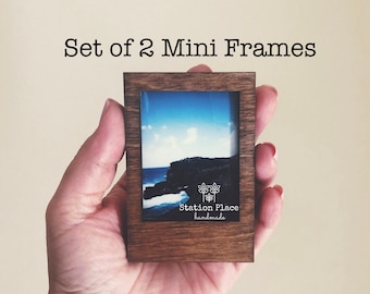 Set of 2 Mini Wooden Frames