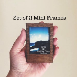 Set of 2 Mini Wooden Frames