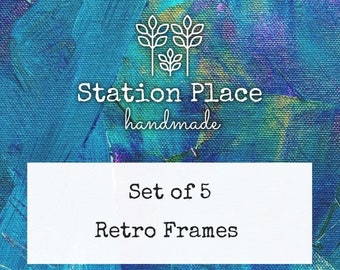 Set of 5 Retro Frames