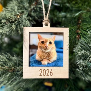 Engraved Square Frame Ornament