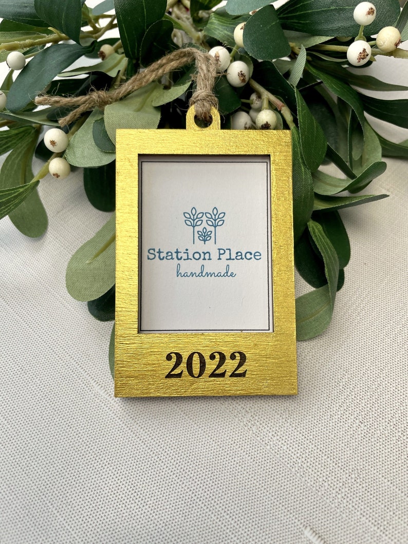 Engraved Mini Frame Ornament Etsy