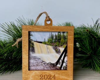 Engraved Square Frame Ornament