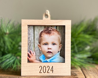 Engraved Square Frame Ornament