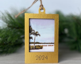 Engraved Mini Frame Ornament