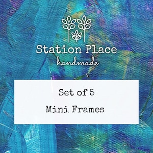 Set of 5 Mini Wooden Frames