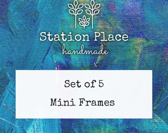 Set of 5 Mini Wooden Frames