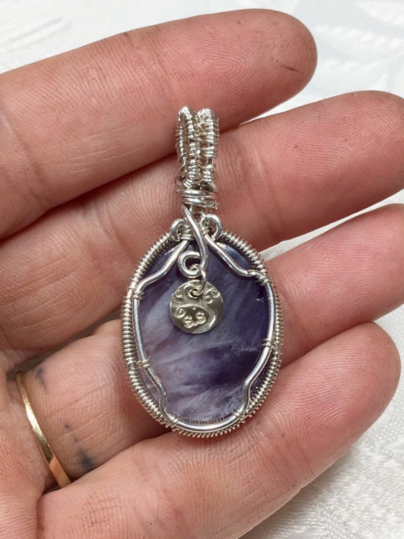 Amethyst Tree of Life Pendant in Sterling Silver